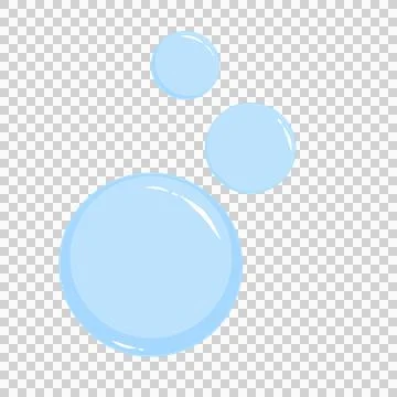 Bubble with blue color that can be used for sticker, scrapbook, icon, etc. Stock Illustration
