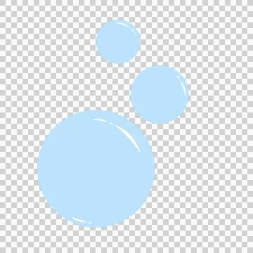 Bubble with blue color that can be used for sticker, scrapbook, decorative, etc. Stock Illustration