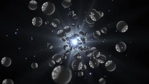 Bubble bokeh particle loop animation Stock Footage 146151985