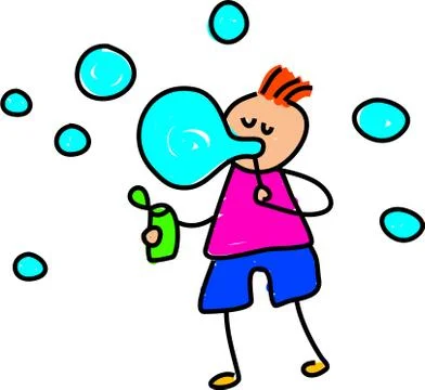 Bubble Boy Stock-Illustration
