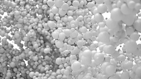 Bubble Burst - foaming balls balloons spheres explosion alpha channel Stock Footage 153385406