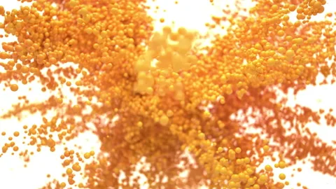 Bubble Burst - foaming balls balloons spheres explosion alpha channel Stock Footage 200866254
