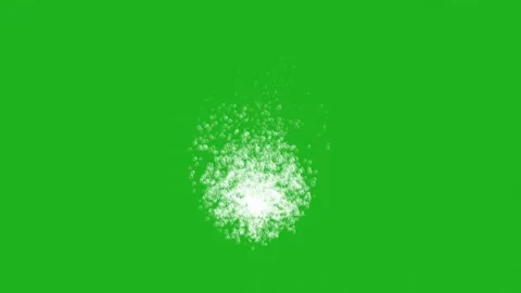Bubble burst motion graphics with green screen background Stock Footage 157046614
