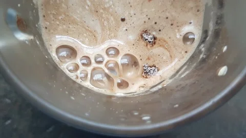 Bubble of Cappuccino Coffee Video stock 233895711