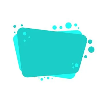 Bubble cartoon isolated. Place for text vector illustration Stock Illustration