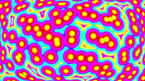 Bubble Cells Colorful Random Particle Psychedelic VJ Motion Background Loop Stock Footage 69859710