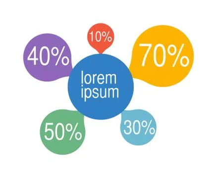 Bubble chart elements vector illustration Illustrazione stock