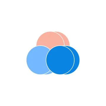 Bubble chart icon. Element of colored charts and diagrams for mobile concept and 库存插图