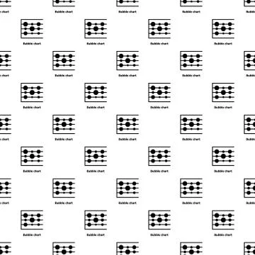 Bubble chart pattern seamless 스톡 일러스트