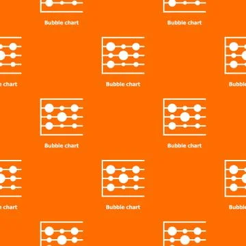 Bubble chart pattern vector orange 스톡 일러스트