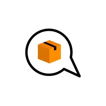 Bubble chat cardboard vector design template illustration Stock Illustration