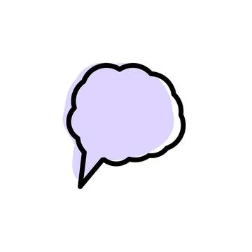 Bubble, chat, cloud with color shadow vector icon in chat bubble set in Good  Stock Illustration