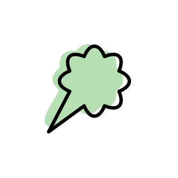 Bubble, chat, cloud with color shadow vector icon in chat bubble set in Good  Stock Illustration