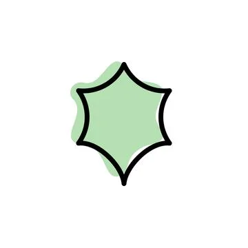 Bubble, chat with color shadow vector icon in chat bubble set in Good and evi Stock Illustration