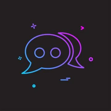 Bubble chat comment forum sms speech icon vector design Stock Illustration