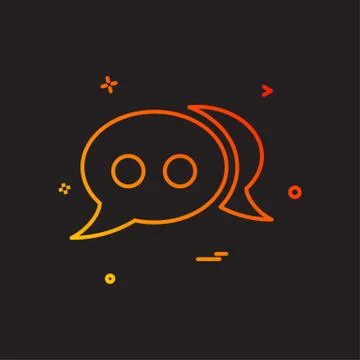 Bubble chat comment forum sms speech icon vector design 스톡 일러스트