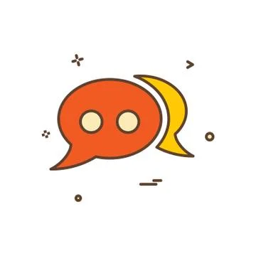 Bubble chat comment forum sms speech icon vector design 스톡 일러스트