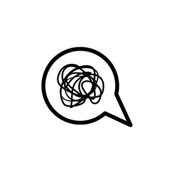 Bubble chat complicated vector design template illustration Stock Illustration