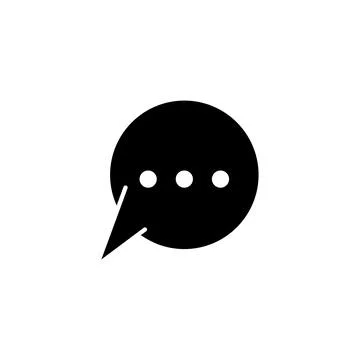 Bubble chat icon design template isolated illustration Stock Illustration
