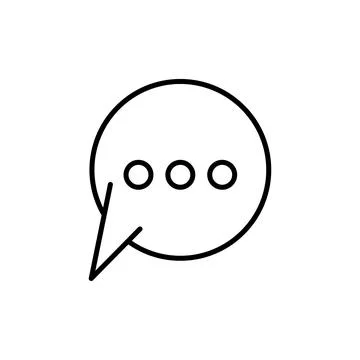 Bubble chat icon design template isolated illustration Stock Illustration