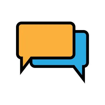 Bubble chat icon design template isolated illustration Stock Illustration