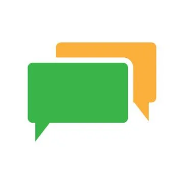 Bubble chat icon design template isolated illustration Stock Illustration