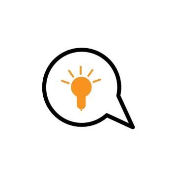 Bubble chat idea vector design template illustration Stock Illustration