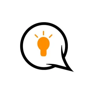 Bubble chat idea vector graphic design illustration Stock Illustration