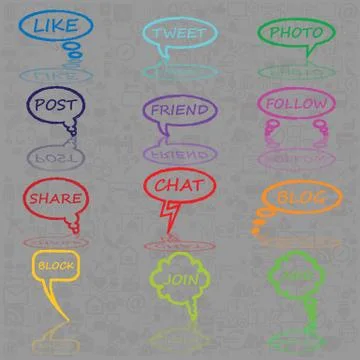 Bubble chat Illustrazione stock