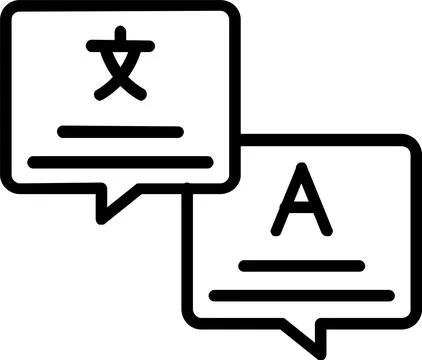 Bubble Chat Line Icon Design Illustrazione stock