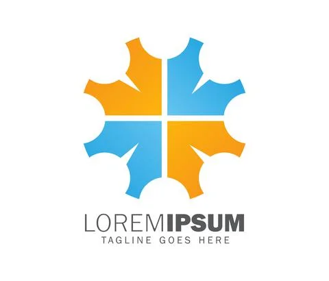 Bubble Chat logo sign Stock-Illustration