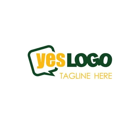 Bubble Chat Logo Vector Template Stock Illustration