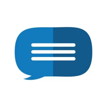 Bubble chat message communication icon. Vector graphic Illustrazione stock