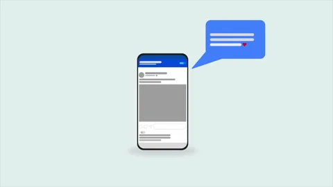 Bubble chat motion graphic animation Video stock 312129561