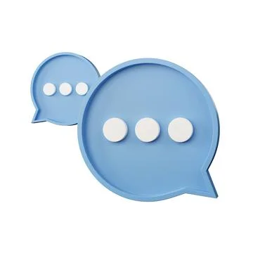 Bubble chat or comment Social media online concept with show SMS, message, co Stock Illustration