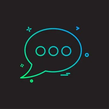 Bubble chat sms text icon vector design Illustrazione stock
