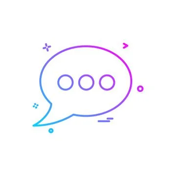 Bubble chat sms text icon vector design Stock Illustration