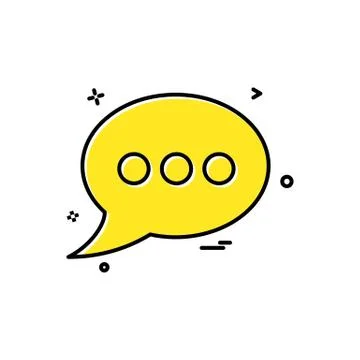 Bubble chat sms text icon vector design Stock Illustration