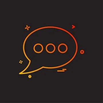 Bubble chat sms text icon vector design イラスト素材