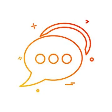 Bubble chat talk icon vector design Stock Illustration