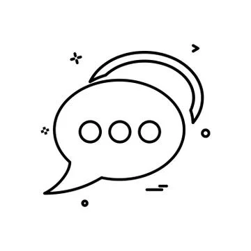 Bubble chat talk icon vector design Stock Illustration