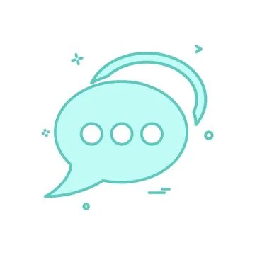 Bubble chat talk icon vector design Stockillustratie