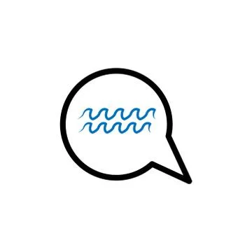 Bubble chat wave vector design template illustration Stock Illustration