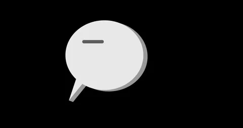 Bubble chatting rotate 3d Stock Footage 300865211