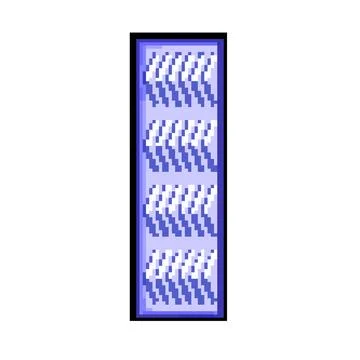 Bubble chewing gum pixel art vector illustration Stock Illustration