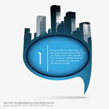 Bubble city Stock Illustration