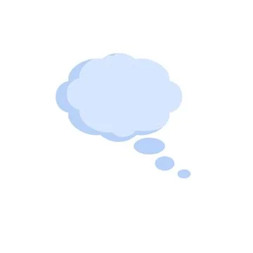 Bubble cloud thinking. Comic book icon of conversation Illustrazione stock