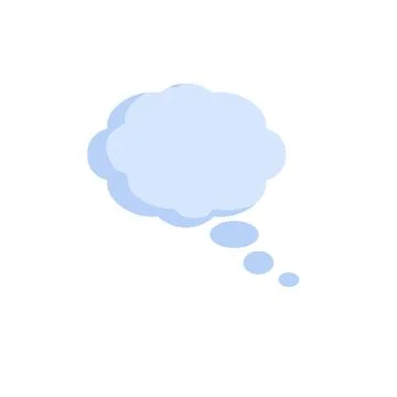 Bubble cloud thinking. Comic book icon Illustrazione stock