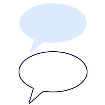 Bubble cloud thinking. Illustrazione stock