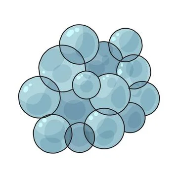 Bubble cluster illustration Stock Illustration
